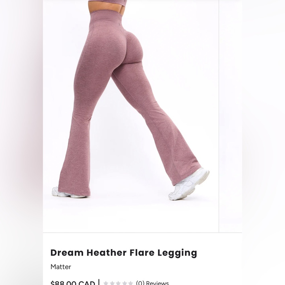 BuffBunny Dream Heather Flare Legging in Pink